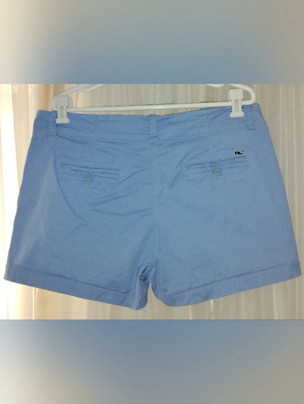 Vineyard Vines Women's Blue Chino Cotton Twill Stretch Shorts Size 14 beach prep